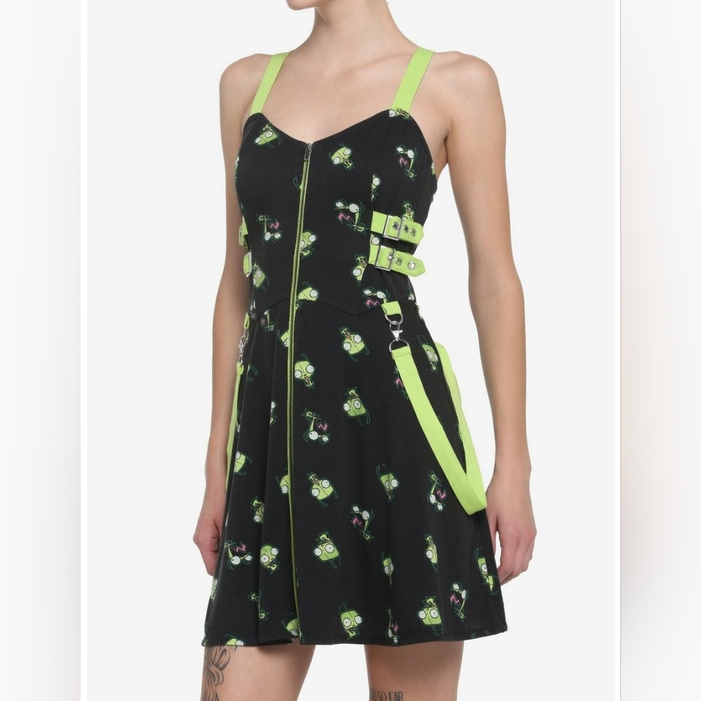 Invader Zim Gir zipper dress size S